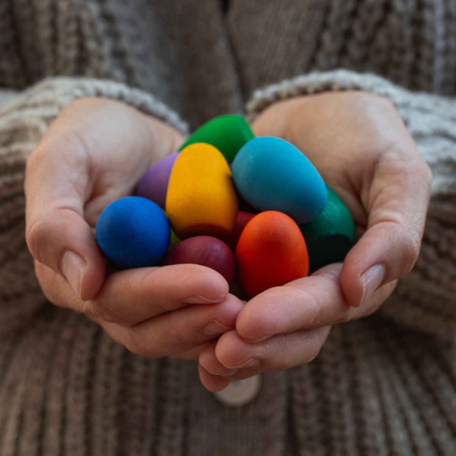 Creative Play Grapat Open-Ended Play | Grapat Mandala Rainbow Eggs