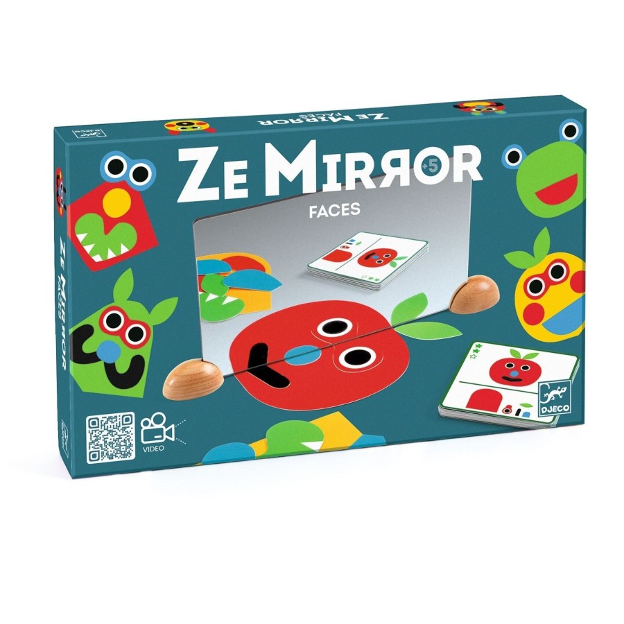 Creative Play Djeco Learning Toys | Djeco Ze Mirror Complete The Reflection Activity