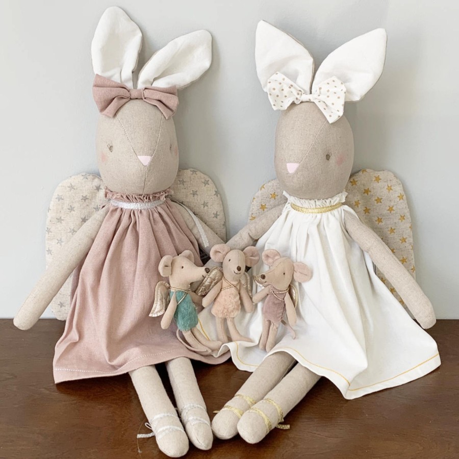 Doll Play Alimrose Plush Animals & Dolls | Alimrose Abby Angel Bunny Rose, 19 Inches