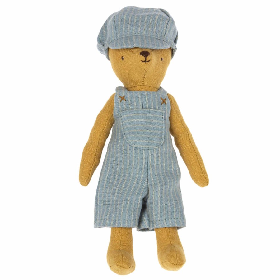 Doll Play Maileg Maileg Dolls | Maileg Overall And Cap For Teddy Junior