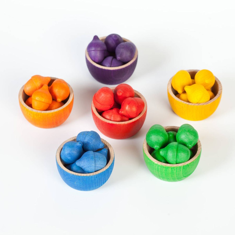 Creative Play Grapat Open-Ended Play | Grapat Acorns And Bowls