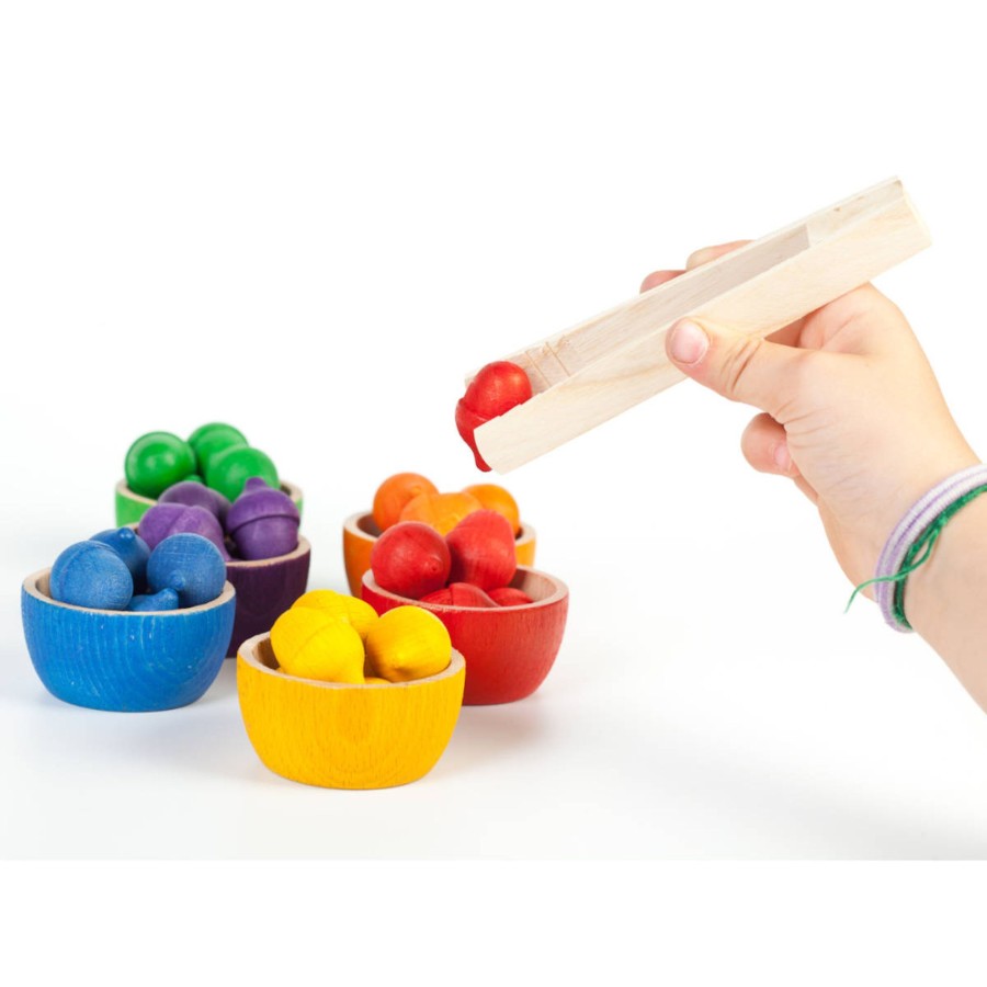 Creative Play Grapat Open-Ended Play | Grapat Acorns And Bowls